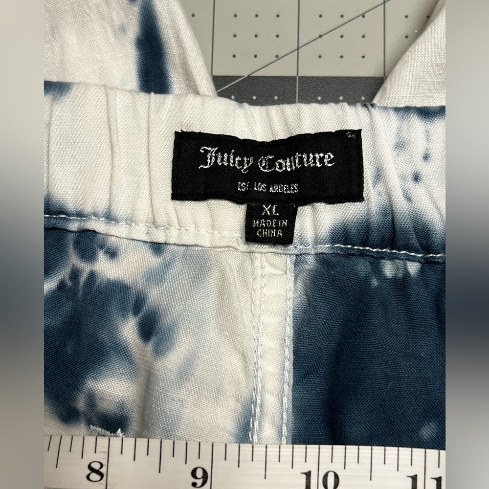 Juicy Couture Black and White Tie-Dye Joggers Sz XL - Picture 5 of 7